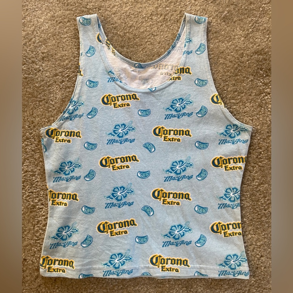 Vintage Corona Extra Blue Tank Top